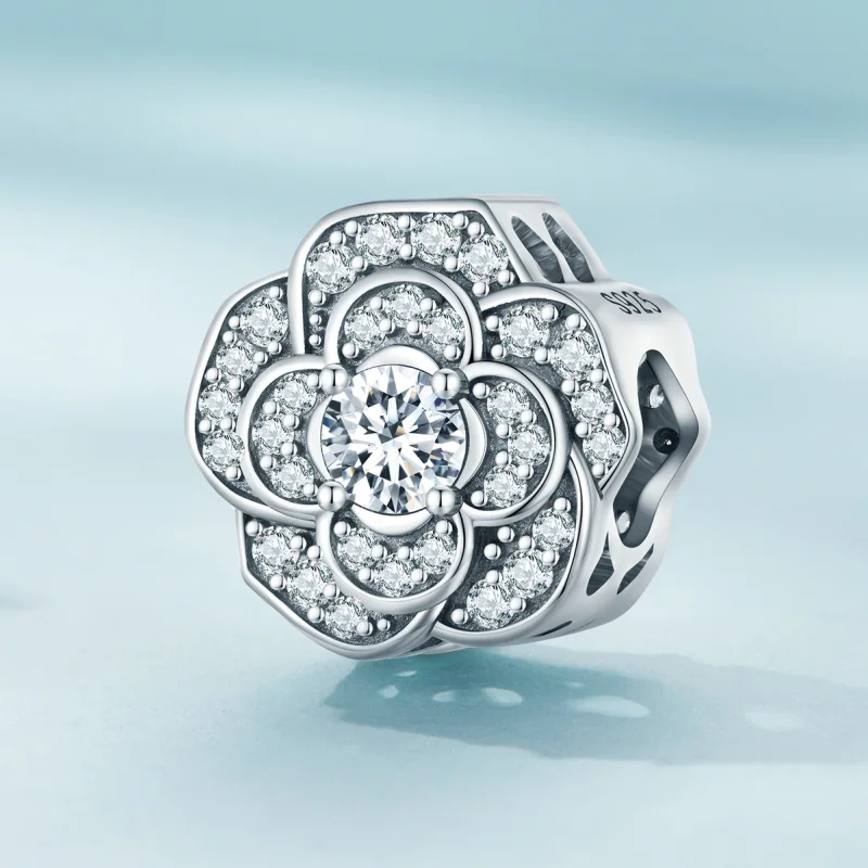 (imagem para) Charm Camélia Estilo Pandora - SCC2493 - Visualizar 2