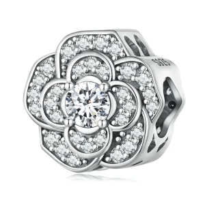 (imagem para) Charm Camélia Estilo Pandora - SCC2493
