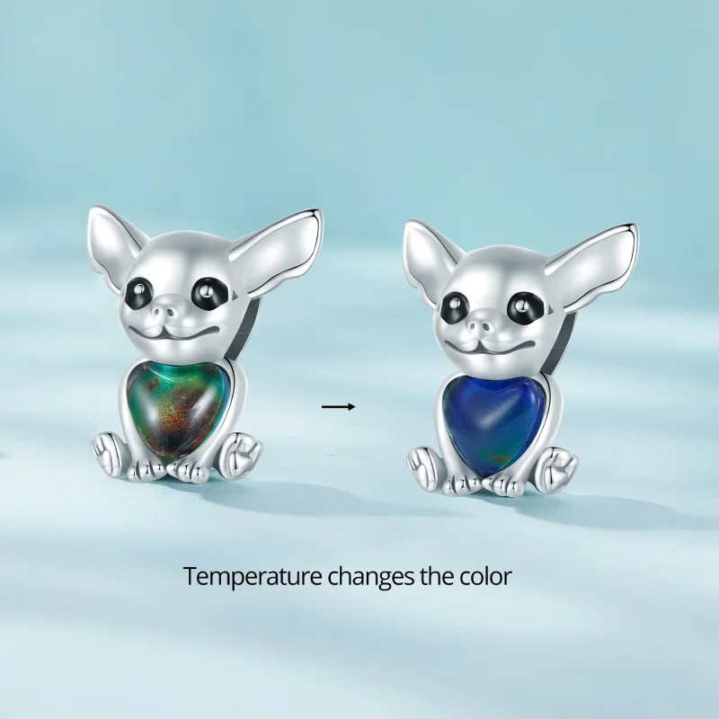 (imagem para) Charm Chihuahua Estilo Pandora - SCC2601 - Visualizar 2