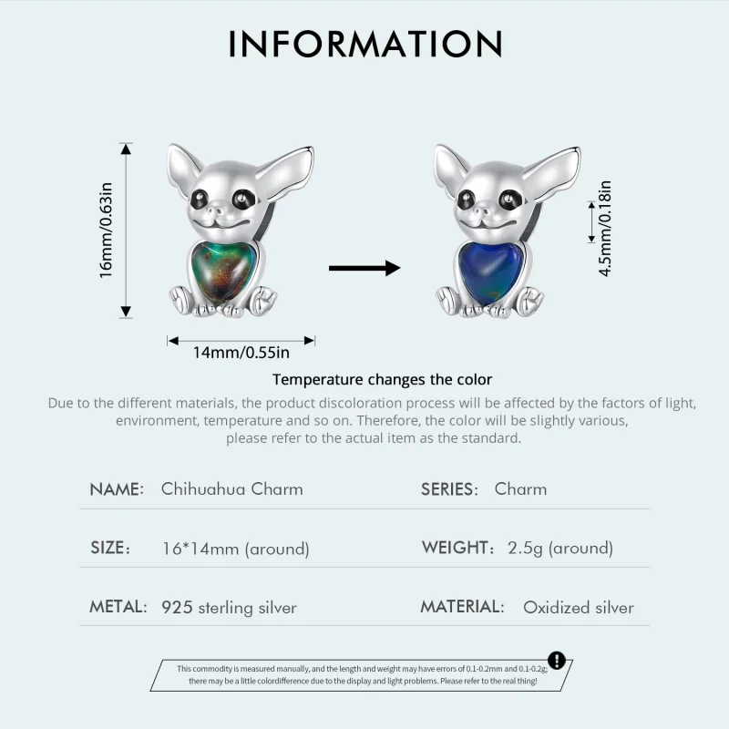 (imagem para) Charm Chihuahua Estilo Pandora - SCC2601 - Visualizar 4