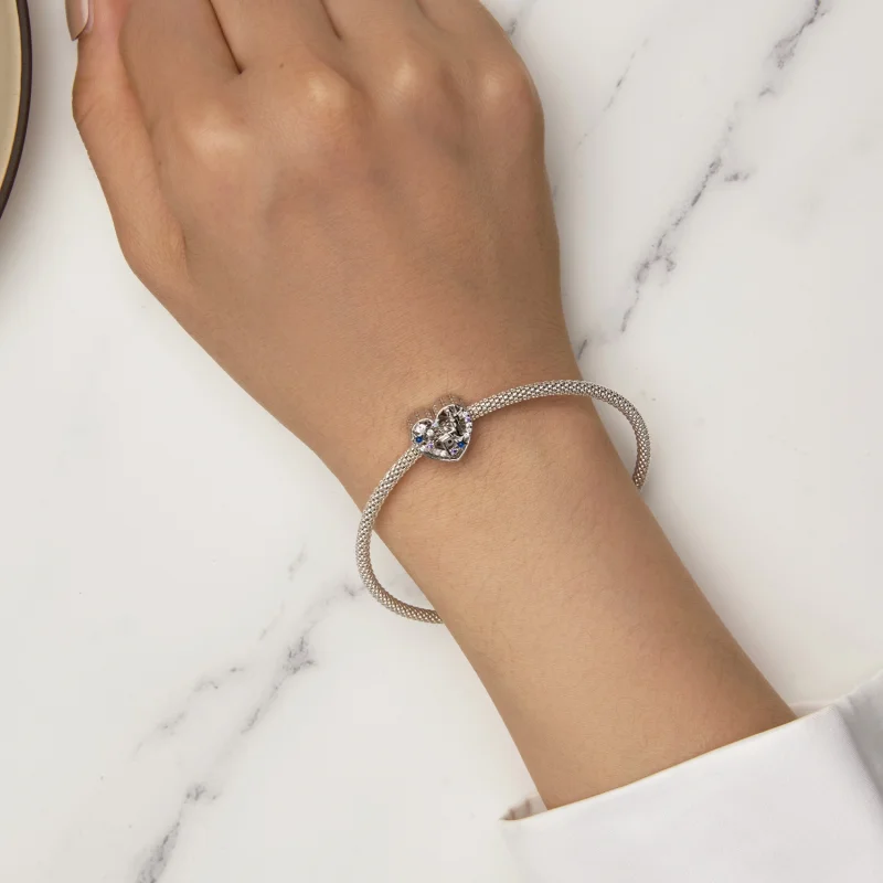 (imagem para) Charm Coração de Fada Dia e Noite Estilo Pandora - SCC2553 - Visualizar 6