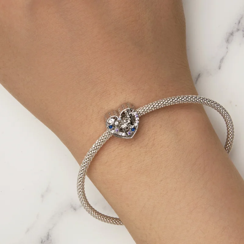 (imagem para) Charm Coração de Fada Dia e Noite Estilo Pandora - SCC2553 - Visualizar 7