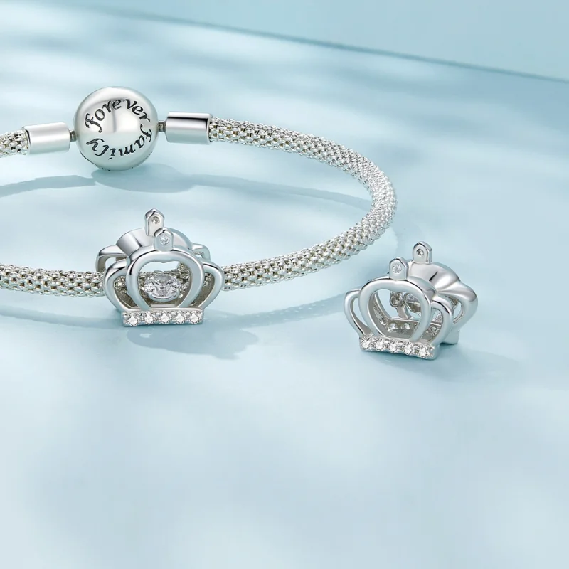 (imagem para) Charm Coroa Estilo Pandora - SCC2589 - Visualizar 4