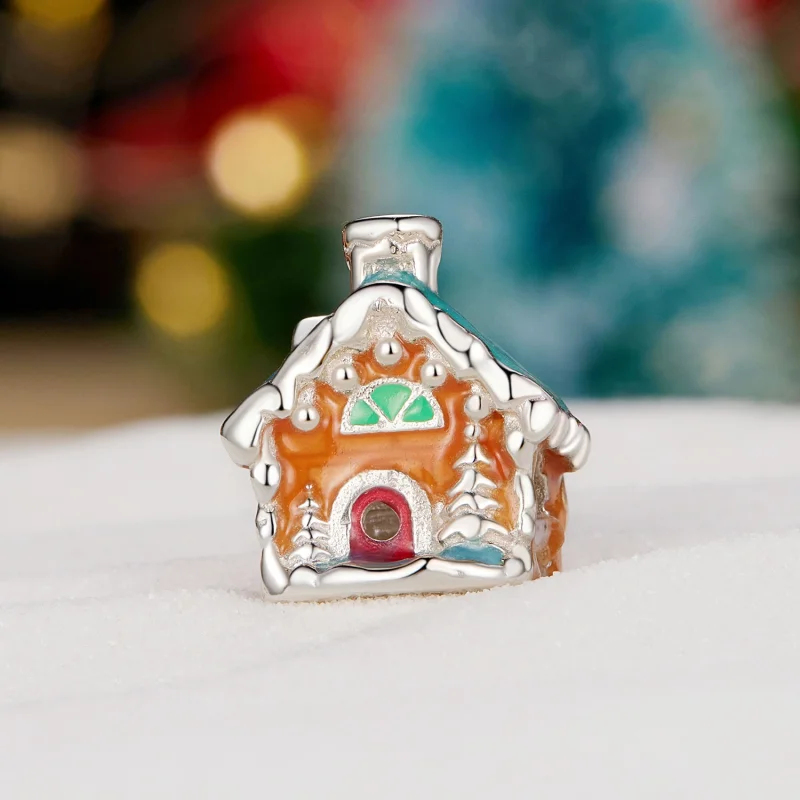 (imagem para) Charm da Casa Iluminada da Véspera de Natal Estilo Pandora - SCC2646 - Visualizar 2