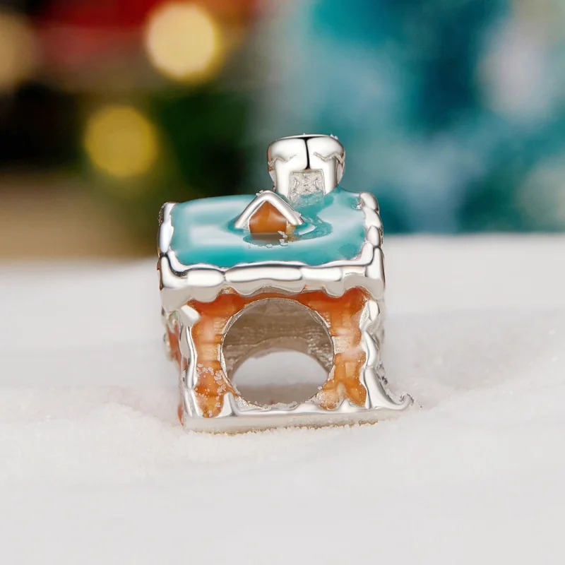 (imagem para) Charm da Casa Iluminada da Véspera de Natal Estilo Pandora - SCC2646 - Visualizar 3