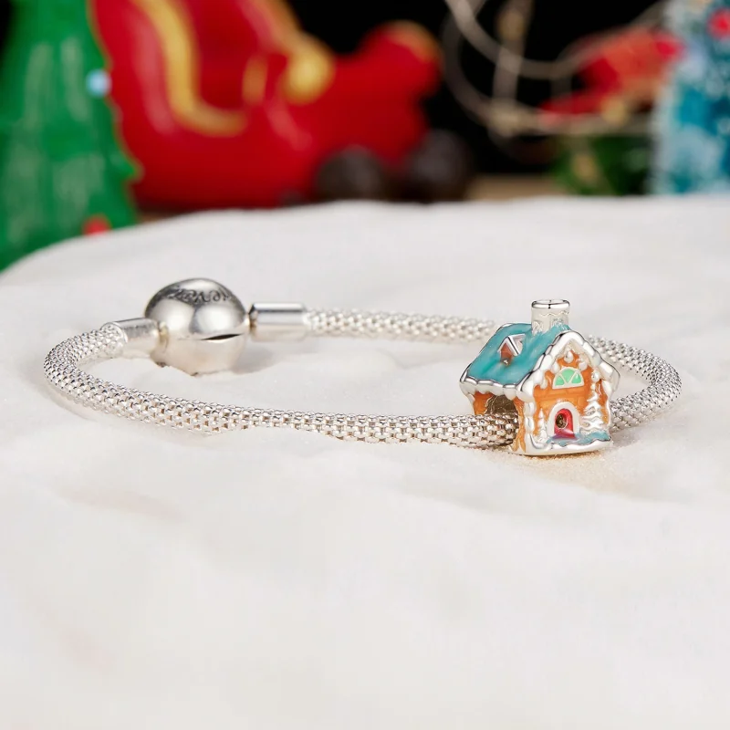 (imagem para) Charm da Casa Iluminada da Véspera de Natal Estilo Pandora - SCC2646 - Visualizar 5