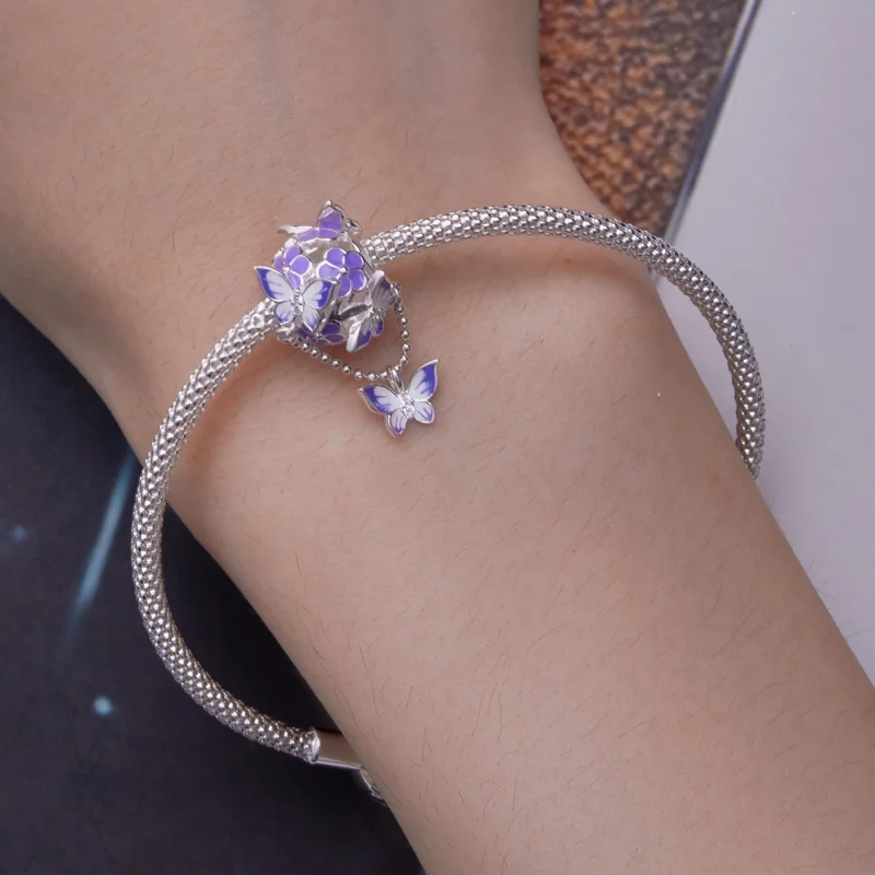 (imagem para) Charm de Borboleta com Barranco no Estilo Pandora - SCC2460 - Visualizar 5