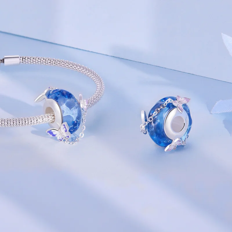 (imagem para) Charm de Borboleta com Franja Estilo Pandora - SCC2461 - Visualizar 4