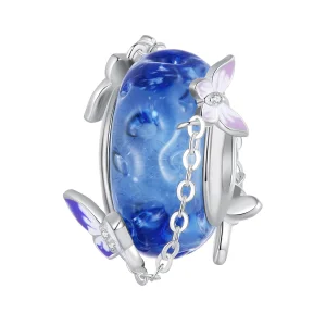 (imagem para) Charm de Borboleta com Franja Estilo Pandora - SCC2461