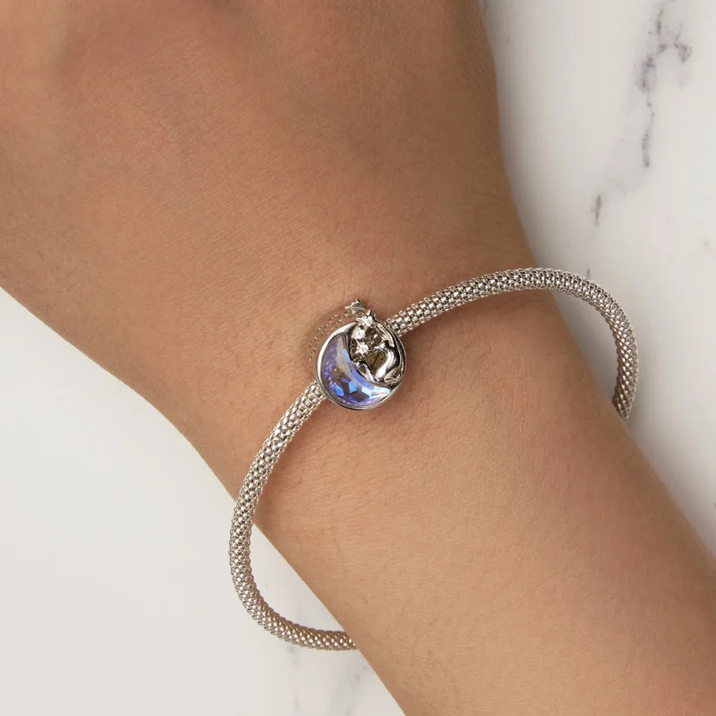 (imagem para) Charm de Gato ao Luar no Estilo Pandora - SCC2538 - Visualizar 6