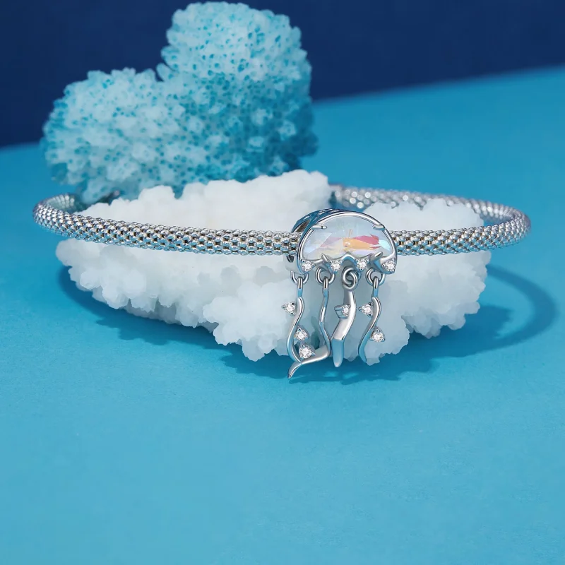 (imagem para) Charm de Água-viva Estilo Pandora - BSC915 - Visualizar 3