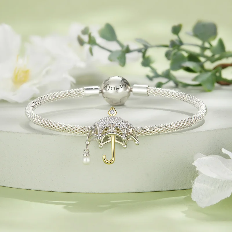 (imagem para) Charm de Guarda-chuva Pequeno Estilo Pandora - BSC862 - Visualizar 3
