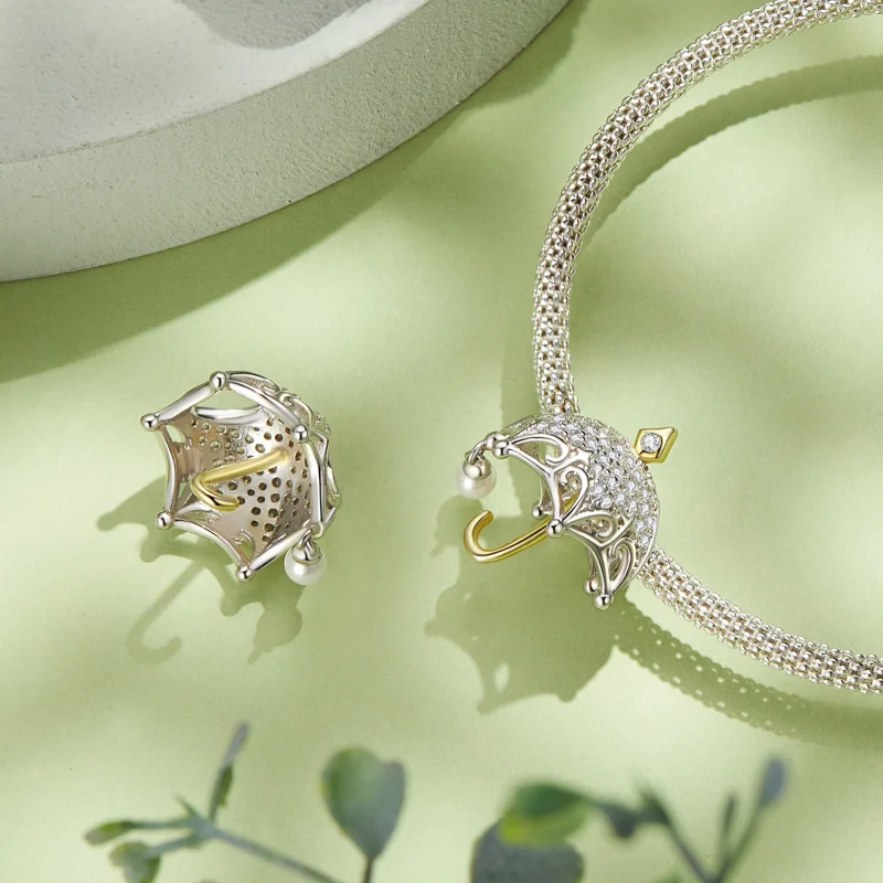 (imagem para) Charm de Guarda-chuva Pequeno Estilo Pandora - BSC862 - Visualizar 4