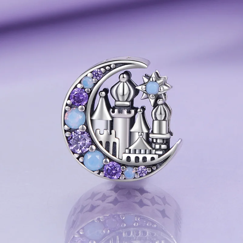 (imagem para) Charm do Castelo ao Luar Estilo Pandora - BSC892 - Visualizar 2