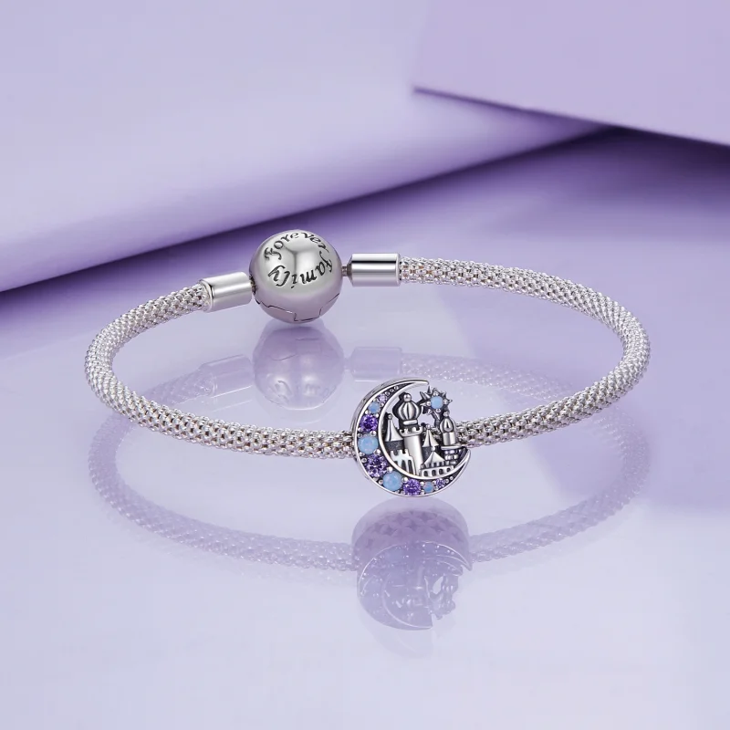 (imagem para) Charm do Castelo ao Luar Estilo Pandora - BSC892 - Visualizar 5