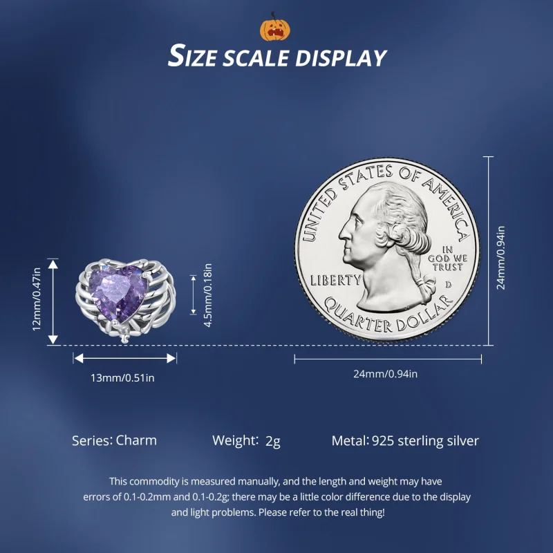 (imagem para) Charm do Coração Esquelético no Estilo Pandora - BSC910 - Visualizar 7