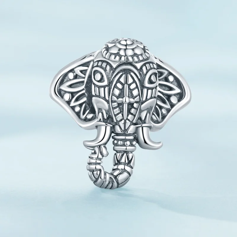 (imagem para) Charm do Deus Elefante Estilo Pandora - SCC2477 - Visualizar 2