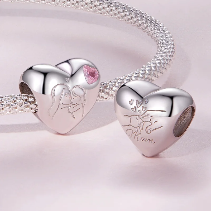 (imagem para) Charm do Estilo Pandora Amor Maternal - BSC827 - Visualizar 4