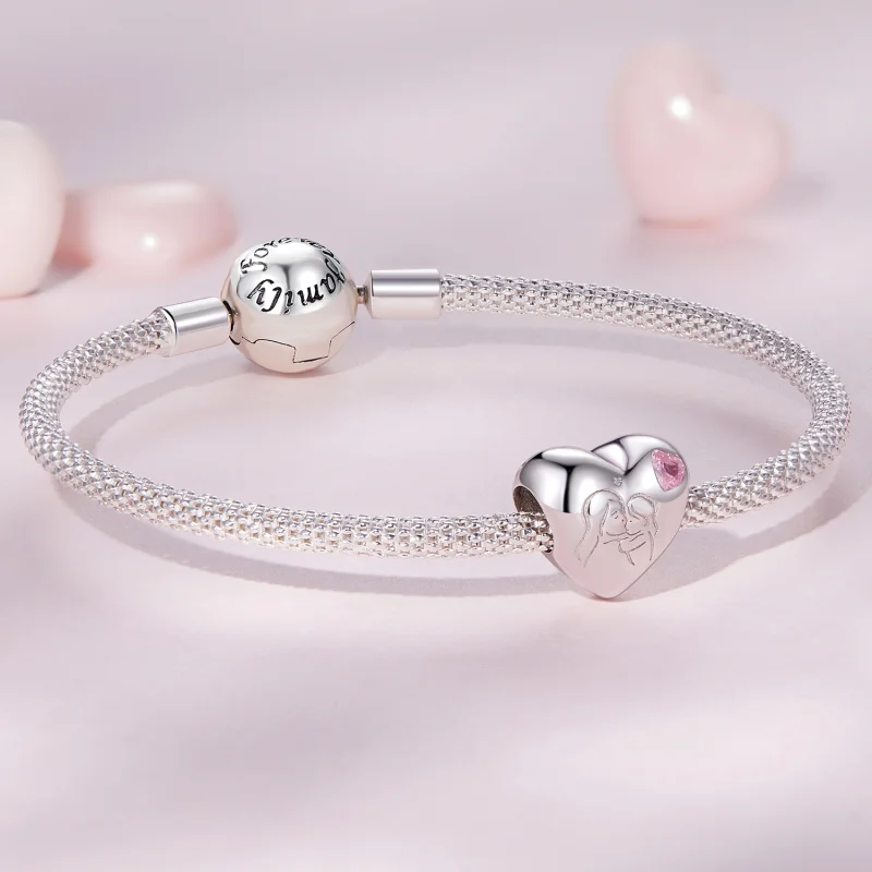 (imagem para) Charm do Estilo Pandora Amor Maternal - BSC827 - Visualizar 5