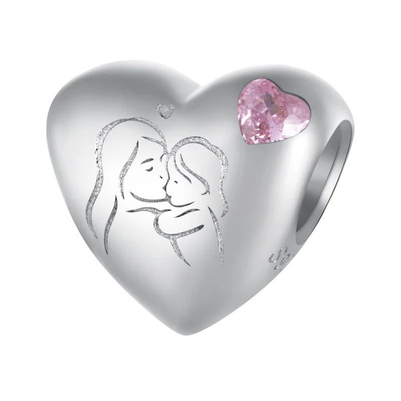 (imagem para) Charm do Estilo Pandora Amor Maternal - BSC827 - Visualizar 7