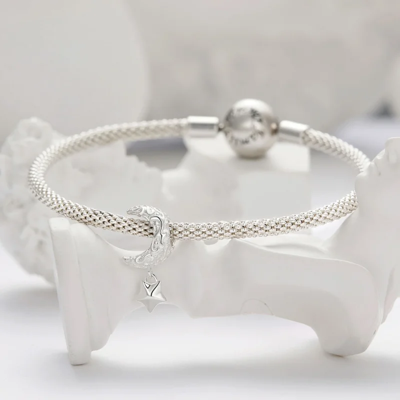(imagem para) Charm do Estilo Pandora com Padrão Lunar - SCC2619 - Visualizar 3