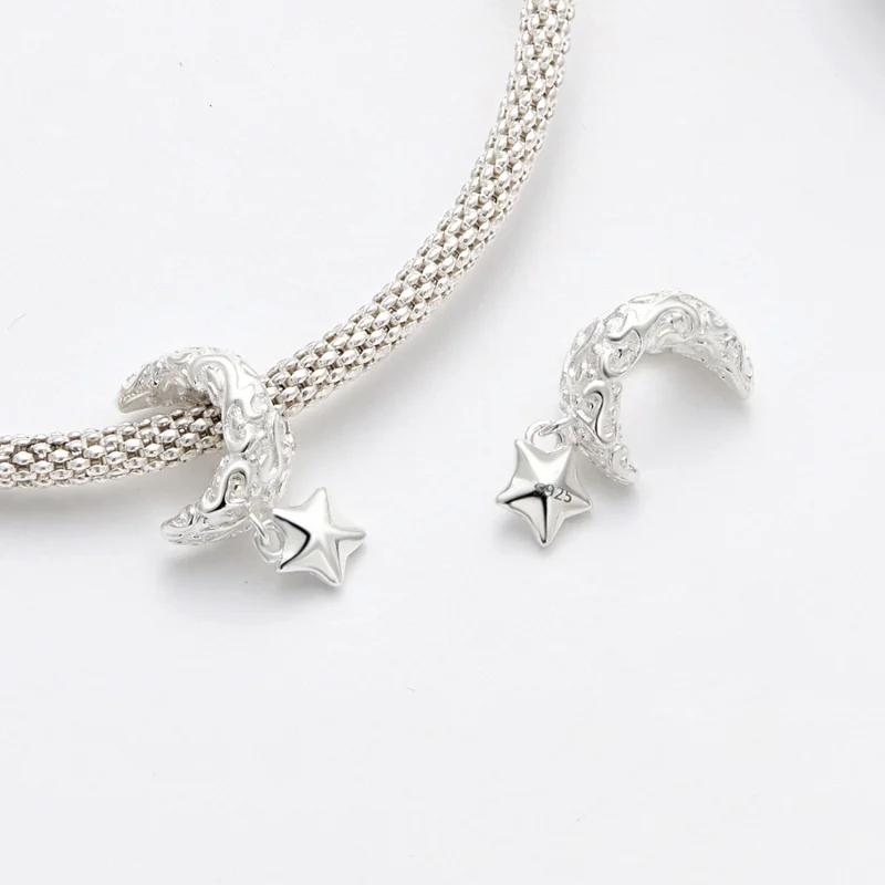 (imagem para) Charm do Estilo Pandora com Padrão Lunar - SCC2619 - Visualizar 4
