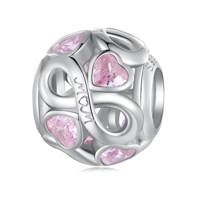 (imagem para) Charm Estilo Pandora Amor Maternal Eterno - BSC828 - Visualizar 7