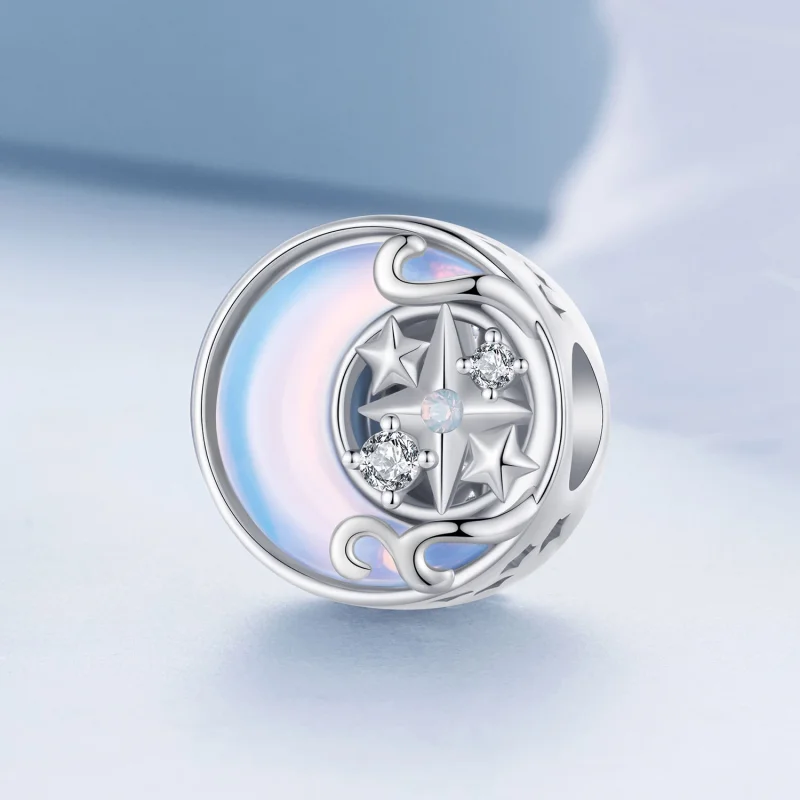 (imagem para) Charm Estrela Lunar Estilo Pandora - BSC927 - Visualizar 2