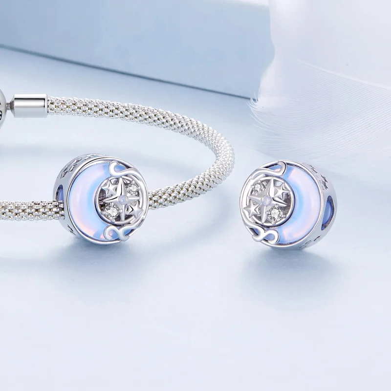 (imagem para) Charm Estrela Lunar Estilo Pandora - BSC927 - Visualizar 4