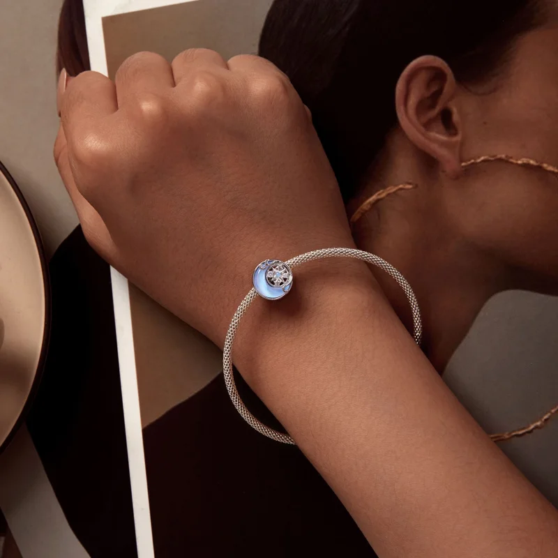 (imagem para) Charm Estrela Lunar Estilo Pandora - BSC927 - Visualizar 6