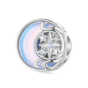 Charm Estrela Lunar Estilo Pandora - BSC927 (imagem para) Charm Estrela Lunar Estilo Pandora - BSC927