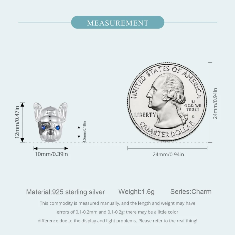 (imagem para) Charm Francês de Estilo Buldogue Pandora - SCC2588 - Visualizar 5