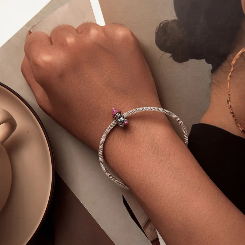 (imagem para) Charm Gato Bruxa de Halloween Estilo Pandora - SCC2625 - Visualizar 6