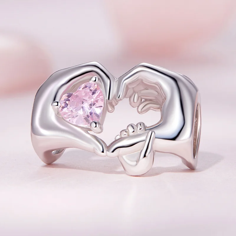 (imagem para) Charm Gesto de Coração Estilo Pandora - BSC829 - Visualizar 2