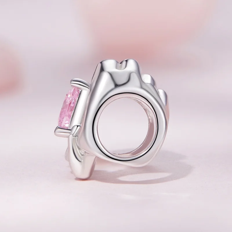 (imagem para) Charm Gesto de Coração Estilo Pandora - BSC829 - Visualizar 3