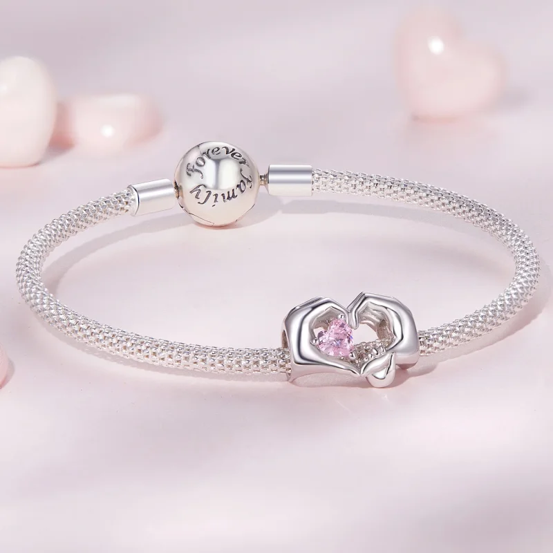 (imagem para) Charm Gesto de Coração Estilo Pandora - BSC829 - Visualizar 5