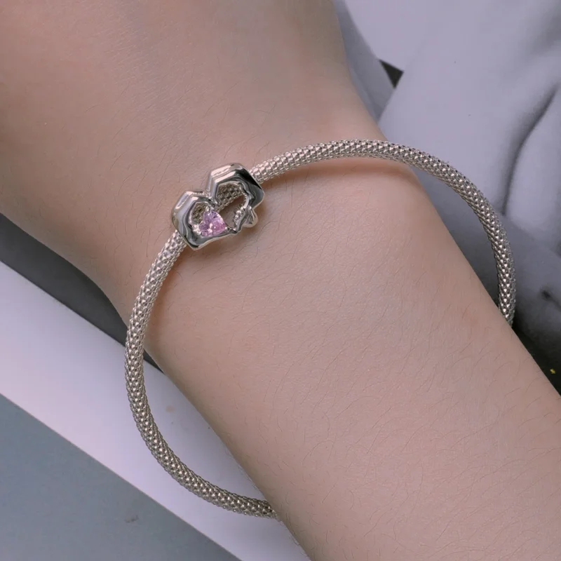 (imagem para) Charm Gesto de Coração Estilo Pandora - BSC829 - Visualizar 6