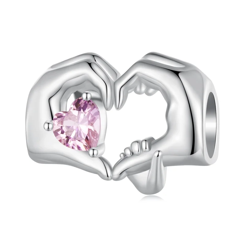 (imagem para) Charm Gesto de Coração Estilo Pandora - BSC829 - Visualizar 7