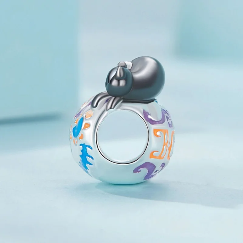 (imagem para) Charm Halloween de Abóbora Iluminada Estilo Pandora - SCC2626 - Visualizar 3