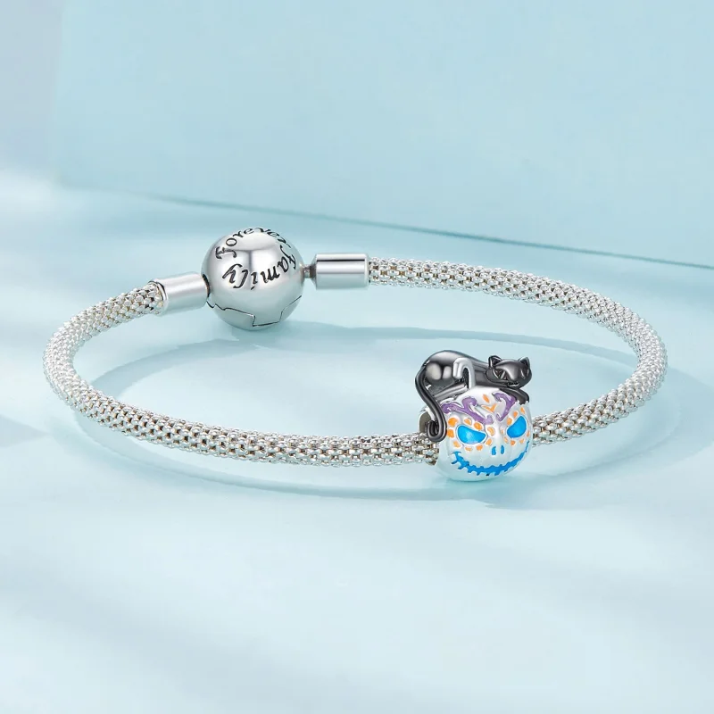 (imagem para) Charm Halloween de Abóbora Iluminada Estilo Pandora - SCC2626 - Visualizar 5