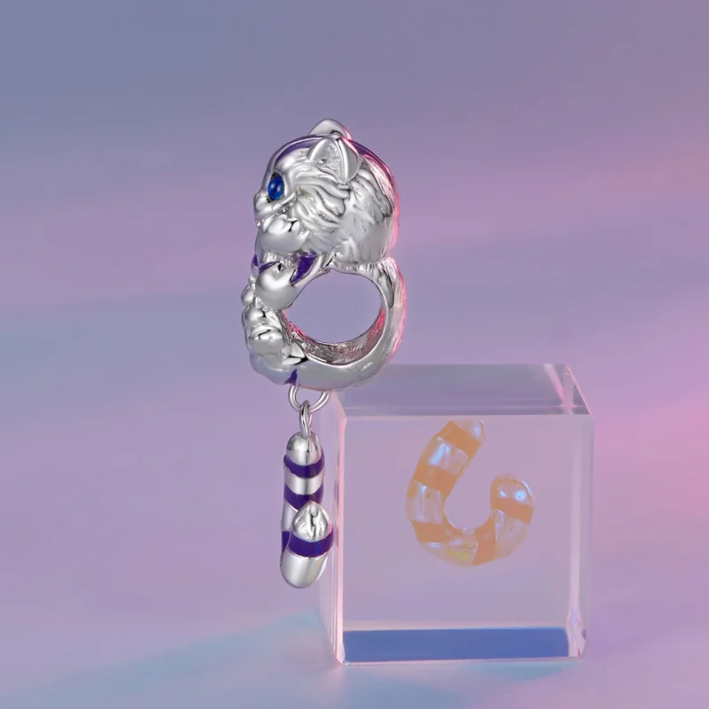 (imagem para) Charm Pandora Estilo Gato Fantasia - SCC2529 - Visualizar 3