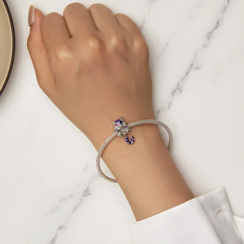 (imagem para) Charm Pandora Estilo Gato Fantasia - SCC2529 - Visualizar 7