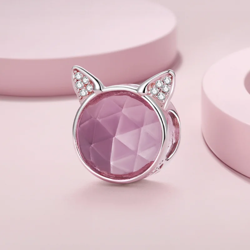 (imagem para) Charm Pandora Estilo Gato Fofo - SCC2579 - Visualizar 2