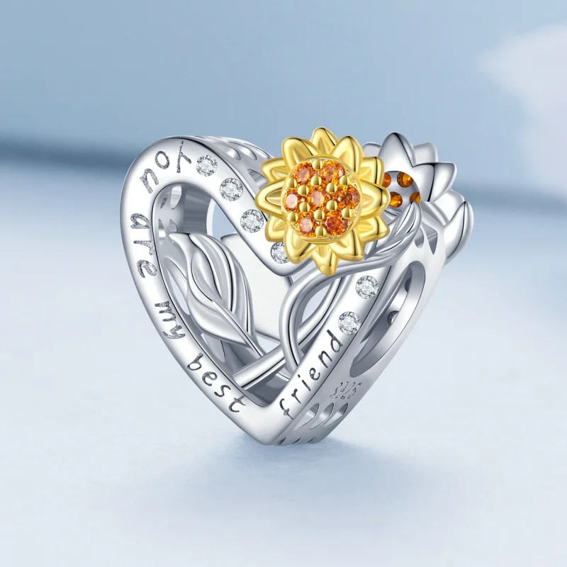 (imagem para) Charm Pandora Estilo Girassol - BSC839 - Visualizar 2
