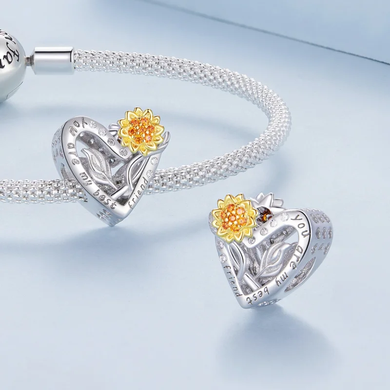 (imagem para) Charm Pandora Estilo Girassol - BSC839 - Visualizar 4