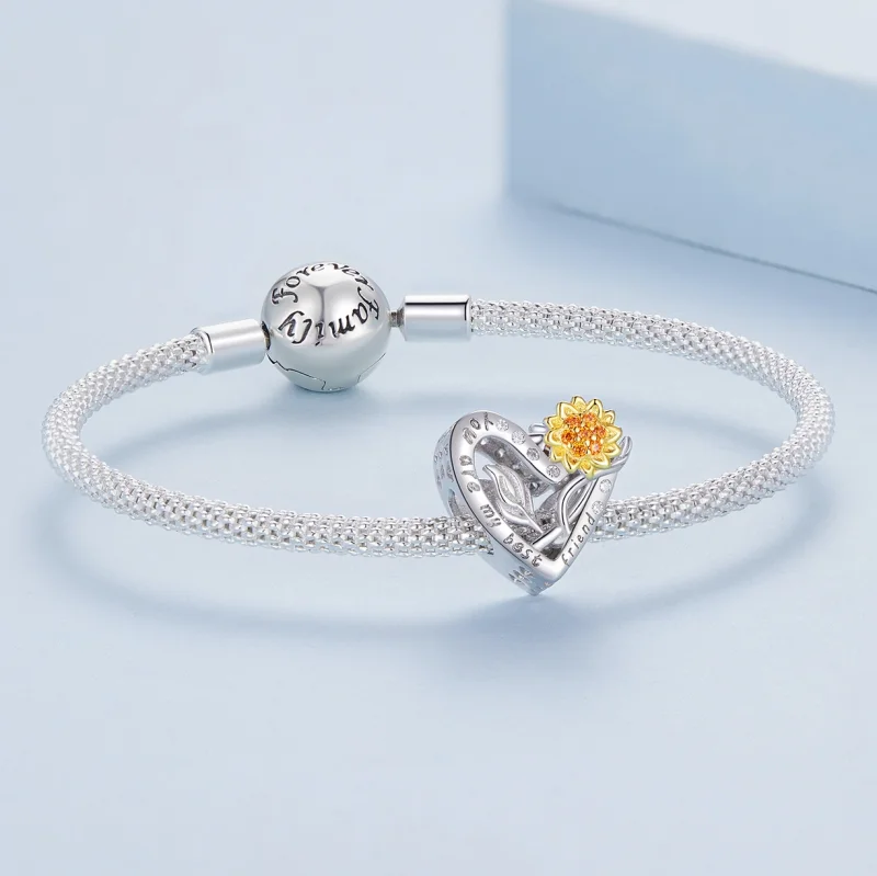 (imagem para) Charm Pandora Estilo Girassol - BSC839 - Visualizar 5