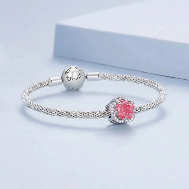 (imagem para) Charm Pandora Estilo Rosa de Cristal - BSC904 - Visualizar 9