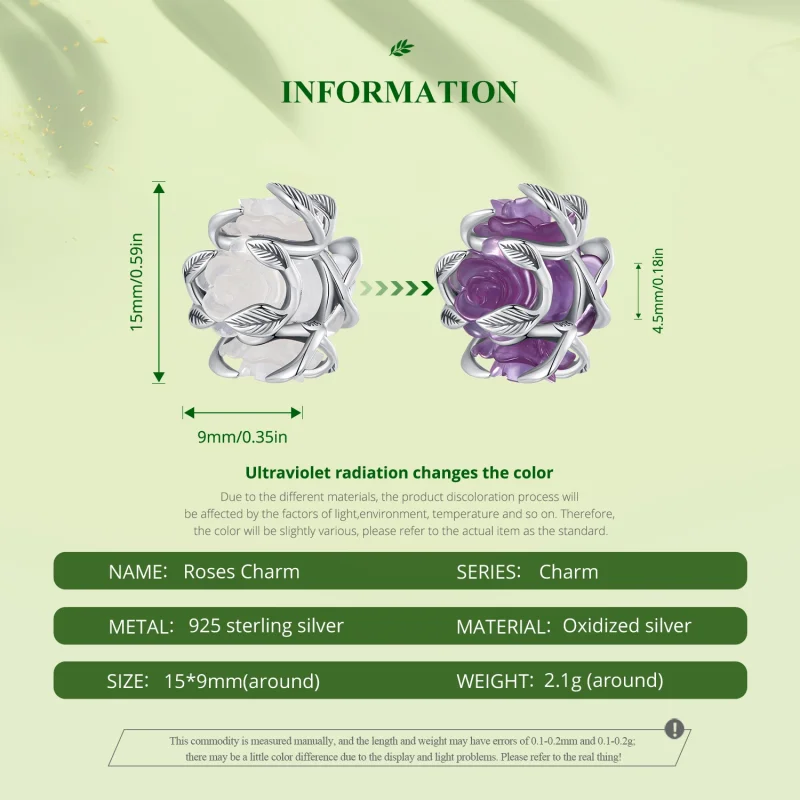 (imagem para) Charm Pandora Estilo Rosa - SCC2602 - Visualizar 6