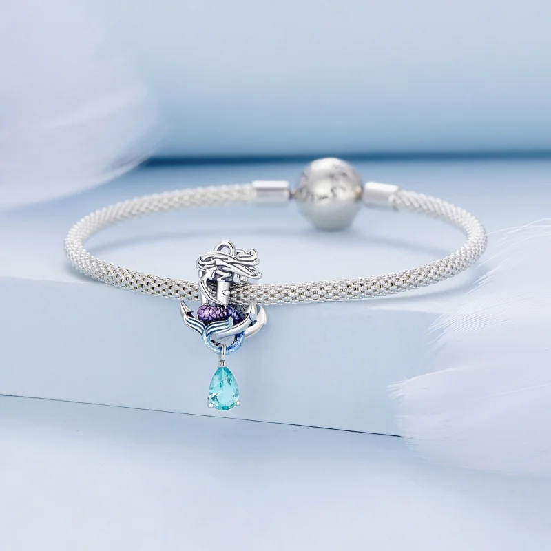 (imagem para) Charm Pandora Estilo Sereia Âncora - BSC903 - Visualizar 3