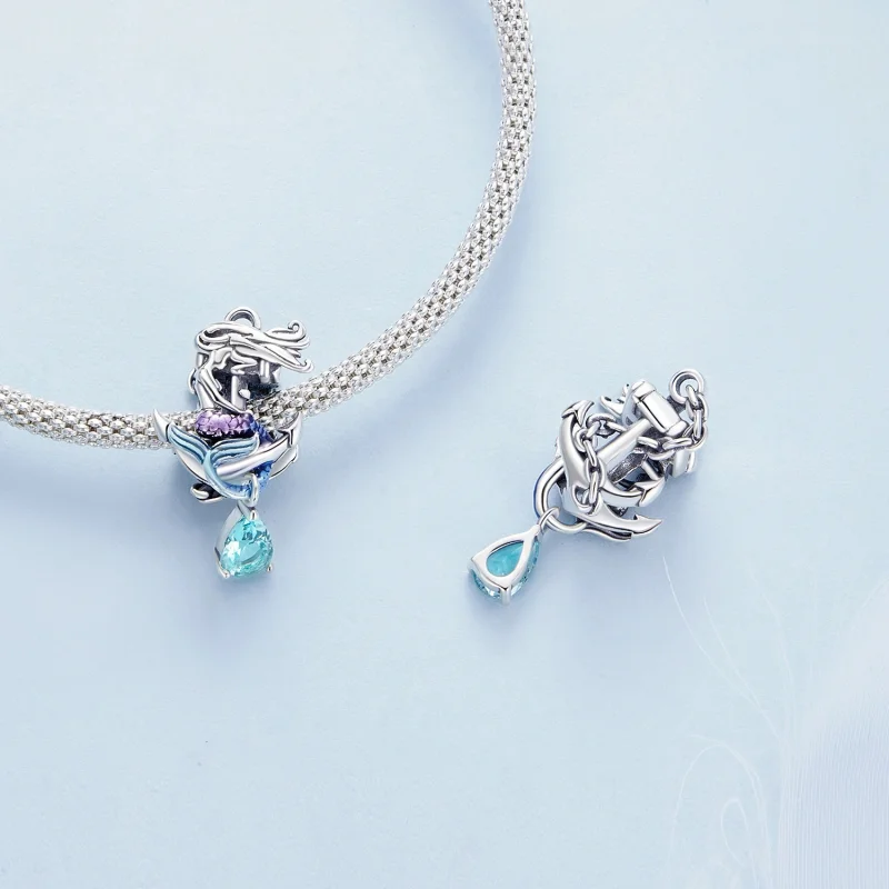 (imagem para) Charm Pandora Estilo Sereia Âncora - BSC903 - Visualizar 4